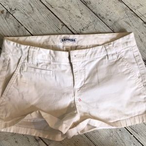 Express White Jean Shorts